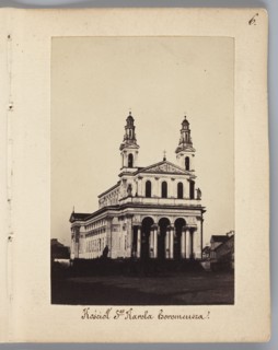 Church of St. Charles Borromeo designed by architect Henryk Marconi, view of a fragment of the