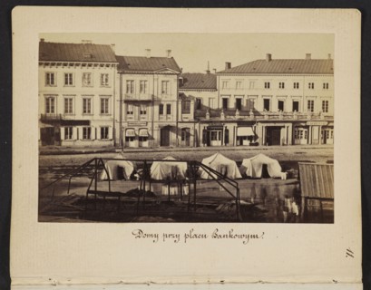 Houses at Bankowy Square Eastern frontage of Rymarska Street with Aleksander Przezdziecki's palace