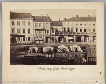 Houses at Bankowy Square Eastern frontage of Rymarska Street with Aleksander Przezdziecki's palace