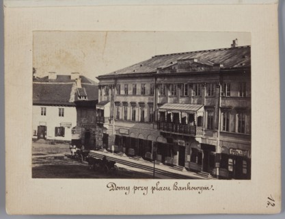 Houses at Bankowy Square View from the Polish Bank building on the Kossecka tenement house at