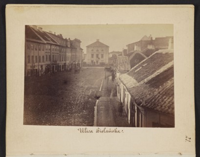 Bielanska Street View from Senatorska Street towards Dluga Street with the Arsenal building rebuilt