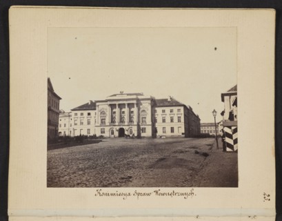 Warsaw. Commission of Internal Affairs Mostowski Palace rebuilt according to the design of
