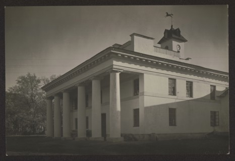 Stable, architecture, stables; photographer: Jan Bulhak 1876–1950; subject: Werki, Vilnius Vilnius,