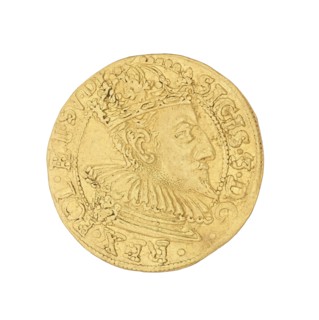 Gdansk ducat, Sigismund III Vasa king of Poland; 1587–1632, author; Poland, Gdansk; coin, A round