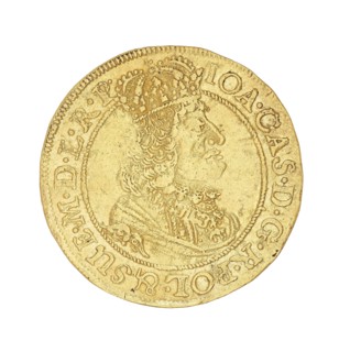 Gdansk ducat, John II Casimir Vasa King of Poland; 1648–1668, Lesse, Daniel mintmaster, 1656–1685,