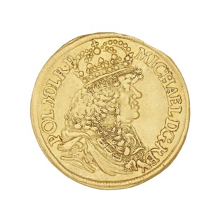 Gdansk ducat, Michal Korybut Wisniowiecki king of Poland; 1669–1673, Daniel Lesse mintmaster;