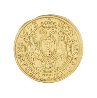 Gdansk ducat, Michal Korybut Wisniowiecki king of Poland; 1669–1673, Daniel Lesse mintmaster,