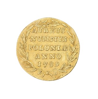 Crown ducat; Brenn, Efraim mint master; 1741–1792 mint master / co-creator; Stanislaw August