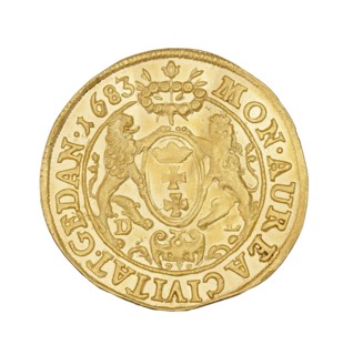 Gdansk ducat, John III Sobieski King of Poland; 1674–1696, Daniel Lesse mintmaster, 1656–1685,