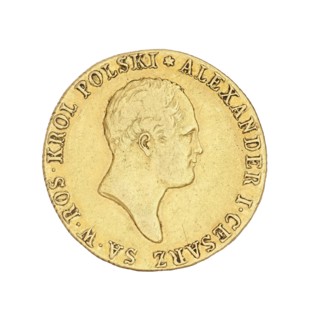 Double Polish zloty - 50 zloty, Alexander I Romanov Emperor of Russia; King of Poland; 1777–1825
