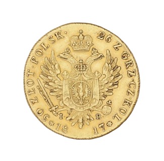Double Polish zloty - 50 zloty; Alexander I Romanov Emperor of Russia; King of Poland; 1777–1825