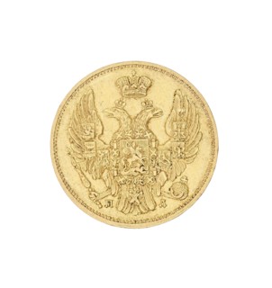 3 rubles = 20 zlotys; Nicholas I Pavlovich Tsar of Russia; 1825–1855 author; St. Petersburg; coin,
