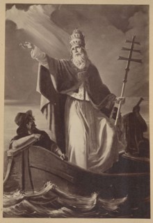 Photograph of a painting: Ignacy Jasinski 1833–1878, St. Wojciech; reproduction of a religious