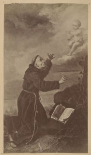 Photograph of a painting: Ignacy Jasinski 1833–1878, St. Francis; Ignacy Jasinski, reproduction,