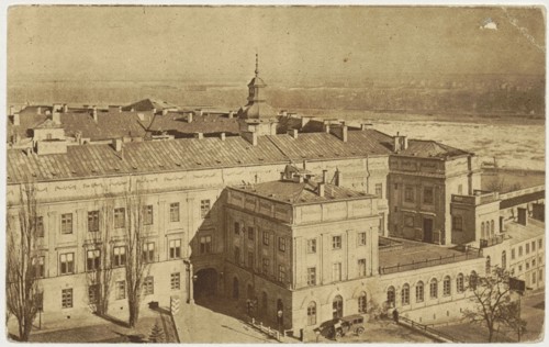 Warsaw. Royal Castle - View from the Congress Side, Jan Bulhak 1876–1950, photographer; printed by