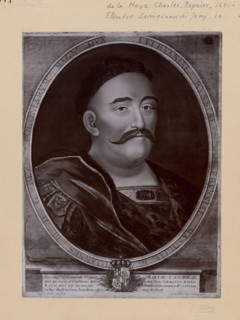 Photograph of a copperplate engraving: Charles de La Haye 1641-post 1712 and Jerzy