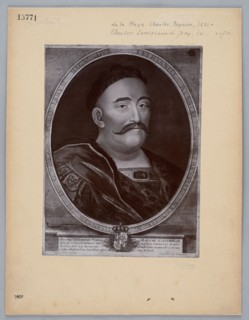 Photograph of a copperplate engraving: Charles de La Haye 1641–post 1712 and Jerzy