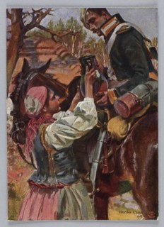 Reproduction of a painting: Wojciech Kossak 1856–1942, Meal for the Wounded, painting, Polish