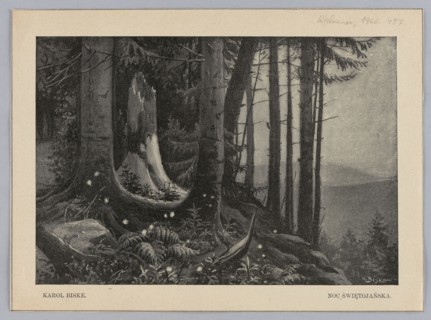 Reproduction of a painting: Karol Biske 1863–1928, Midsummer Night Kupala Night, 1900; painting;