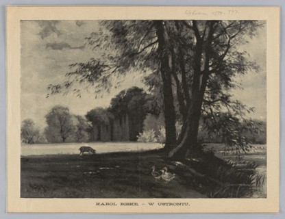Reproduction of a painting: Karol Biske 1863–1928, In Ustroniu; painting, Polish painting,