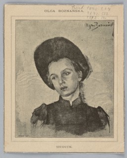 Reproduction of a painting: Olga Boznanska 1865–1940, Studyum; painting; Polish painting;