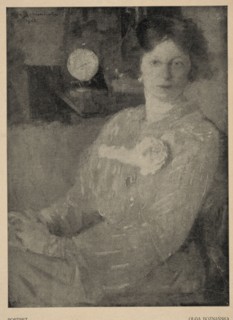 Reproduction of a painting: Olga Boznanska 1865-1940, Portrait; painting, Polish painting,