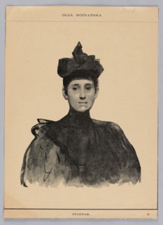 Reproduction of a painting: Olga Boznanska 1865–1940, Studyum; painting, Polish painting, women’s