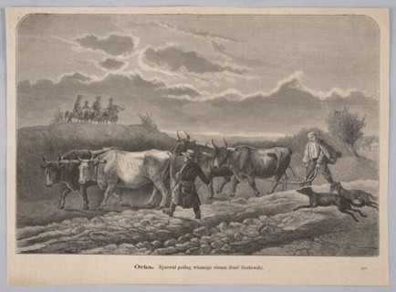 Ploughing; Brodowski, Józef 1828–1900 painter, Przykorski, Konstanty fl. 1862–1882 woodcutter;