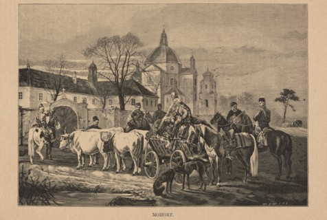 Reproduction of a painting by Józef Brodowski 1828–1900, Mohort; woodcut by Bronislaw Puc fl. ca.