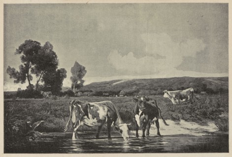 Reproduction of a painting: Karol Brodowski 1784–1832, From Our Meadows, 1900, painting;