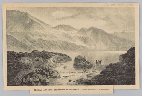 Valley of five ponds; Brzozowski, Feliks 1836-1892 draughtsman/author; reproduction of a painting;