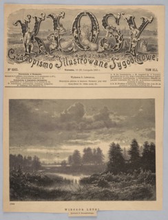 Summer Evening; 1885; illustration by Feliks Brzozowski 1836–1892; reproduction;