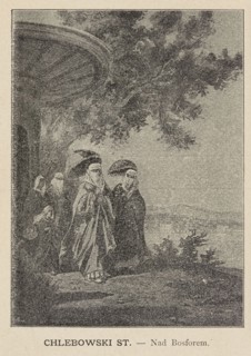 Reproduction of a painting: Stanislaw Chlebowski 1835–1884, On the Bosphorus; reproduction of a