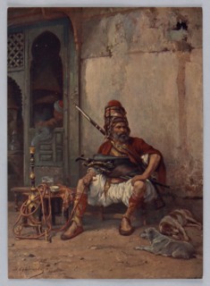 Reproduction of a painting: Stanislaw Chlebowski 1835–1884, Albanian, 1877; reproduction of a work