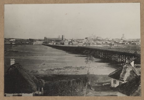 Lutsk — view of the city from the Styr River; photographer, ca. 1918 negative, ca. 1918–1922 print.
