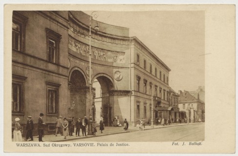 Warsaw. District Court. Varsovie. Palais de Justice, Bulhak, Jan 1876-1950 photographer, Tanski,