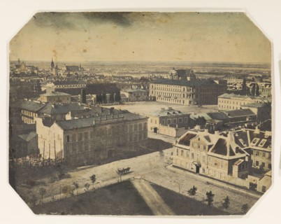 View from the lantern of the Holy Trinity Evangelical Lutheran Church towards Saxon Square now