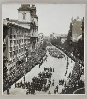 Manifestation on Krakowskie Przedmiescie on the 125th anniversary of the adoption of the