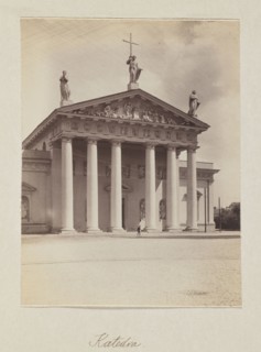 Cathedral; photograph, Bulhak, Jan 1876–1950, Vilnius Lithuania, cathedral Vilnius, 1912,