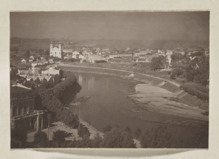 Wilia towards the Green Bridge; photograph, Wilno album, volume 1; Jan Bulhak 1876–1950; Vilnius