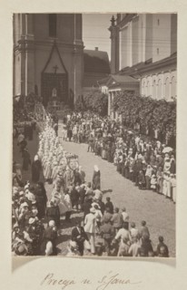 Procession at St. John's Church; photograph, Bulhak, Jan 1876–1950, St. John's Church Vilnius,