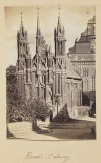 St. Anne's Church; photograph, 1912. Photographer: Jan Bulhak 1876–1950. Gothic style; St. Anne's