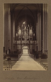Interior of the Bernardine Church; photograph, ca. 1914; photographer Jan Bulhak 1876–1950;