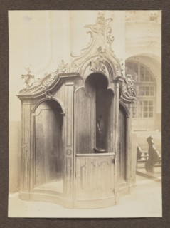 Confessional in the Dominican Church; photograph, Bulhak, Jan 1876–1950; Dominican Church of the