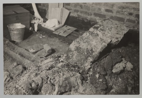 Vilnius. Cathedral — interior of the royal crypt. Photograph by Jan Bulhak 1876–1950, 1931. Depicts