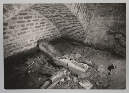 Vilnius. Cathedral — interior of the royal crypt, photographed by Jan Bulhak 1876–1950.
