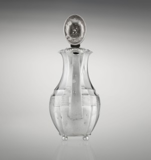 Coffee pot, maker: Harris, CS & Sons London; goldsmiths' firm; fl. 1817–1933 and Harris, Charles