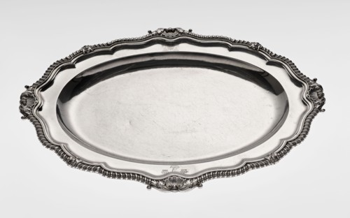 Oval platter by Benjamin & James Smith fl. 1809–1812, goldsmiths; Georgian/George III style, oval