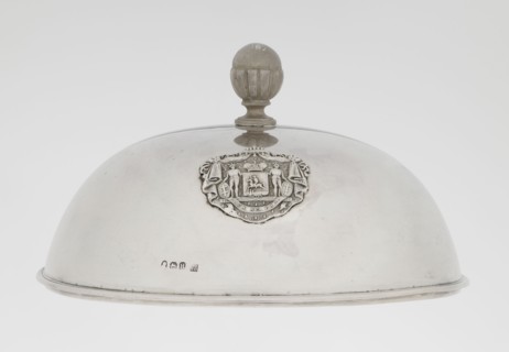 Platter lampshade, Scott, Digby & Smith, Benjamin fl. 1802–1807 goldsmith; silver hemispherical