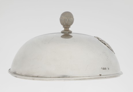 Platter lampshade by Digby & Smith, Benjamin fl. 1802–1807, goldsmith. Silver hemispherical